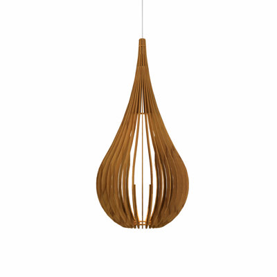 Luminaire suspendu en forme de goutte à 1 lumière Capadowia
