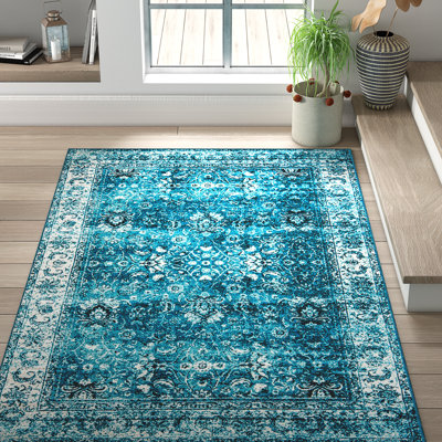 Tapis bleu Yareli