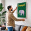 Elephant's Trumpet Geometric - Wrapped Canvas-513773638-513773640