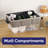  Small Clear Storage Box with Lid, 6.6 Quart Plastic Container Bins for Organizing, Stackable Crates, BPA Free, Non Toxic, Odor Free, Organizers for Home, Office, School, and Dorm, 18 Pack-1927256014