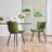 Heitger Leather Upholstered Side Chairs Modern Dining Chairs with Metal Legs, Dining Room Chair-1869799285