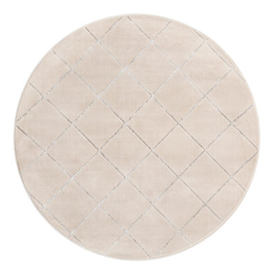 Latitude Run® Checks Novica Rug White and Silver