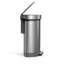 Simplehuman 45L Semi-Round Step Can with Liner Pocket, Brushed Stainless Steel-1991476047