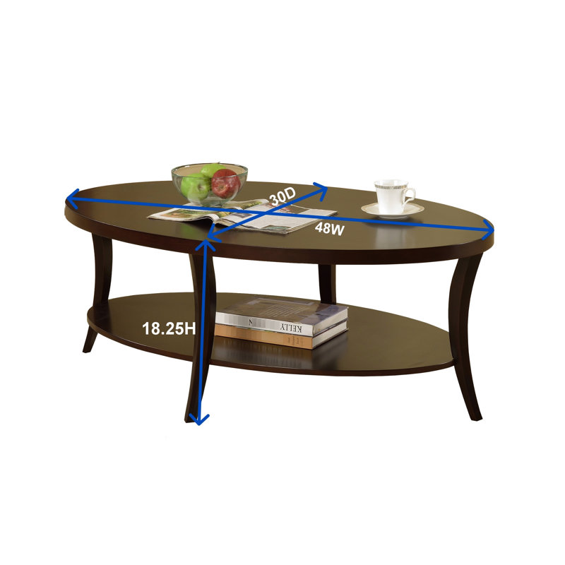 Table basse ovale Chic Grey, Gris