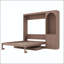 Grand lit escamotable avec bureau, rangement et lumière DEL-131248616