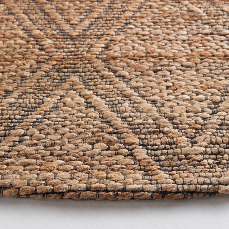 Tapis naturel / noir Ilenna, Rectangle 8 pi x 10 pi