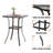 Rassie Metal Base Dining Table
