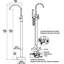 Robinet de baignoire autoportant AlenArtWater