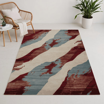 Watercolor Beige Indoor and Outdoor Area Rug