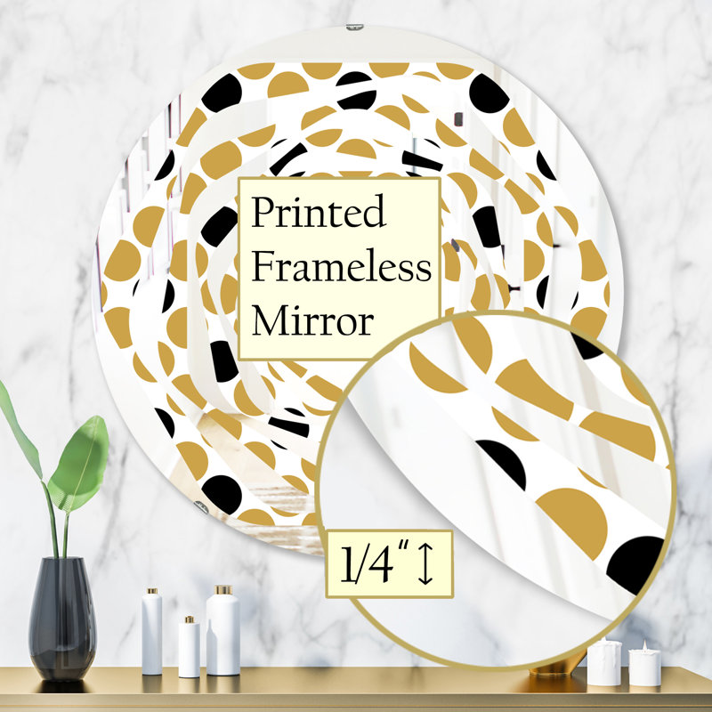 Miroir mural whirl tulipes modern, H 31,5 po x l po