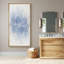 «Blue Linear Reflection Minimalist Abstract Art», reproduction d'art sur toile encadrée-967488573-967488546