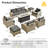 Harbin Wricker 7 - Person Outdoor Seating Group With Cushions-967812768-969256891