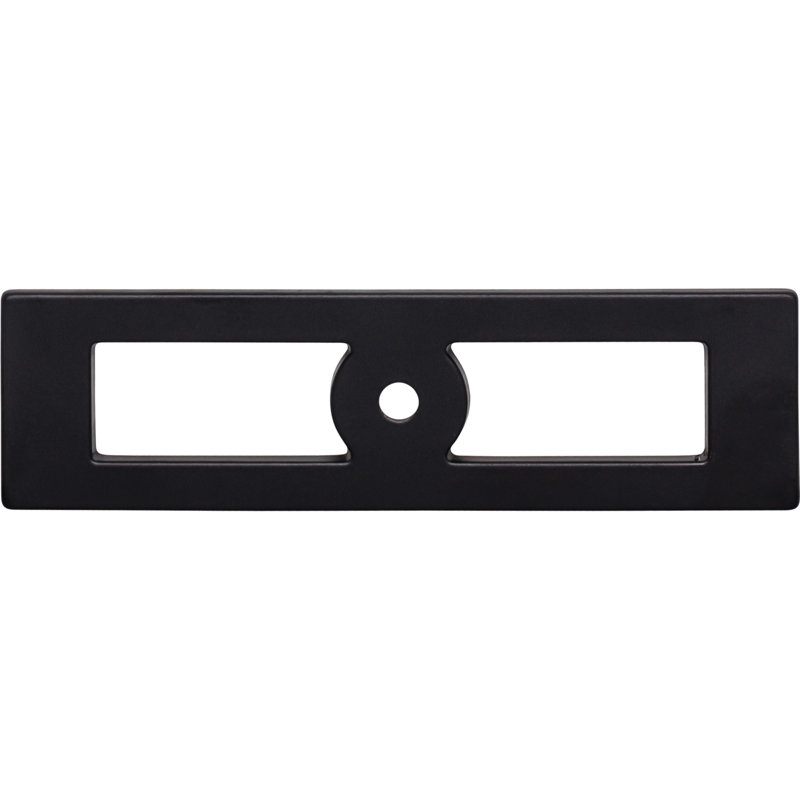 Hollin 4 9/32" Length Rectangle Knob, Flat Black