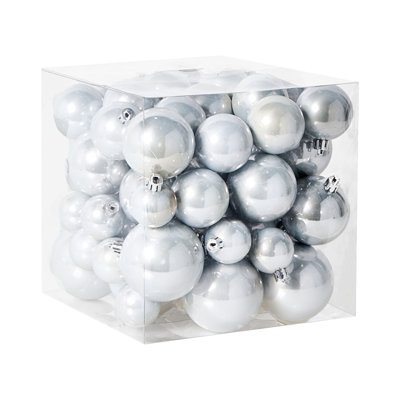 8cm Solid Colour Plastic / Acrylic Bauble