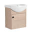 Petit meuble-lavabo mural avec lavabo