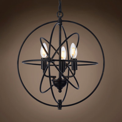 Luminaire suspendu sphère unique/à 4 lumières Pulbrough