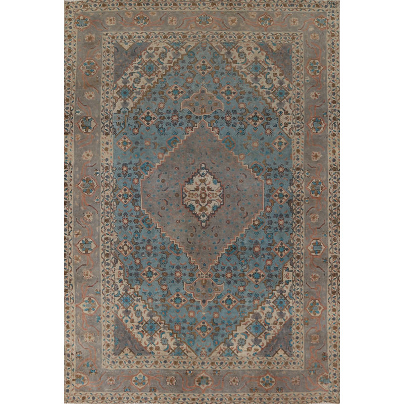 Tapis bleu 7 x 10