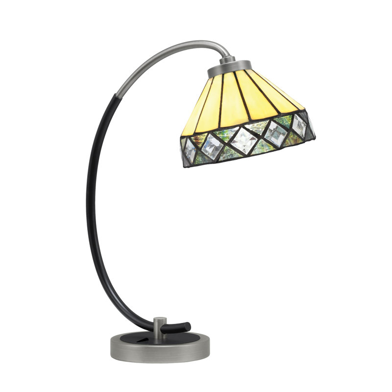 Kanyra Stainless Steel Desk Lamp, Graphite/Matte Black