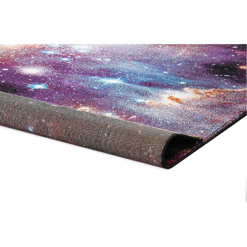 Space A Machine Woven Purple/Red/Blue Rug