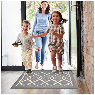 Non-Slip Geometric Doormat