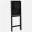 Armoire de rangement moderne en bois avec rangement au-dessus de la toilette-1174856266