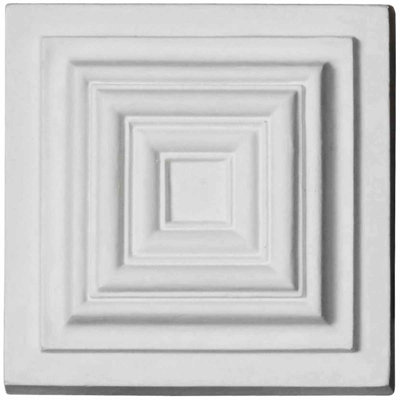 Leandros 4.38'' H x 4.38'' W x 1.25'' D Urethane Rosette Applique