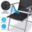 Garden Chairs, Foldable High-backed Chair, Adjustable Aluminium Balcony Chair, 7-level Adjustable Backrest, Weatherproof, Rustproof, Up To 120 Kg, Outdoor Dining Chair-398040353-398040356