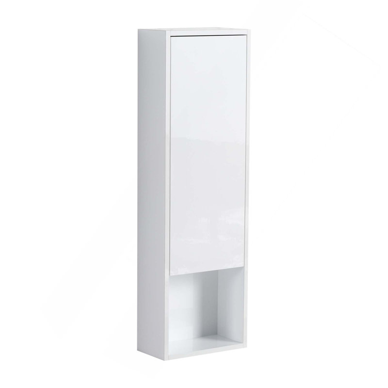 Armoire murale de salle de bain 12 po à fixation flottante avec portes à fermeture en douceur