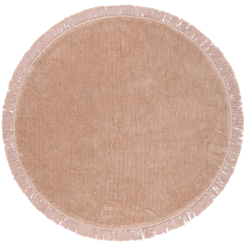 Tapis de couleur unie performance touffeté à la main Vermont 575, Rond 6 pi