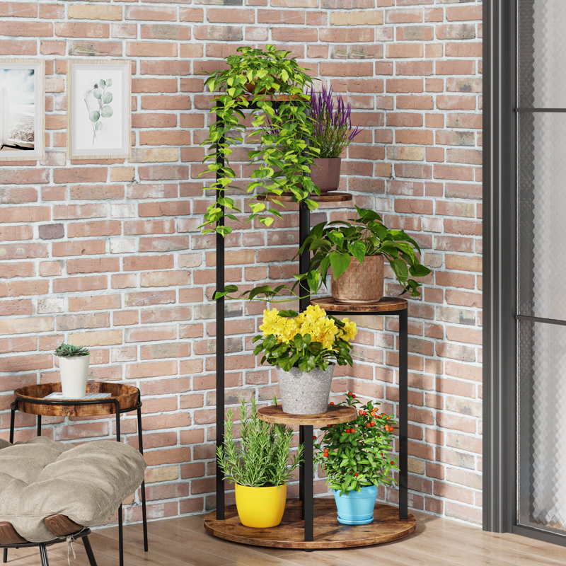 Support pour plante Catasha, Brun