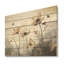 Enchantement de champ de fleurs de jade - Art mural en bois sur bois de pin naturel-579118724
