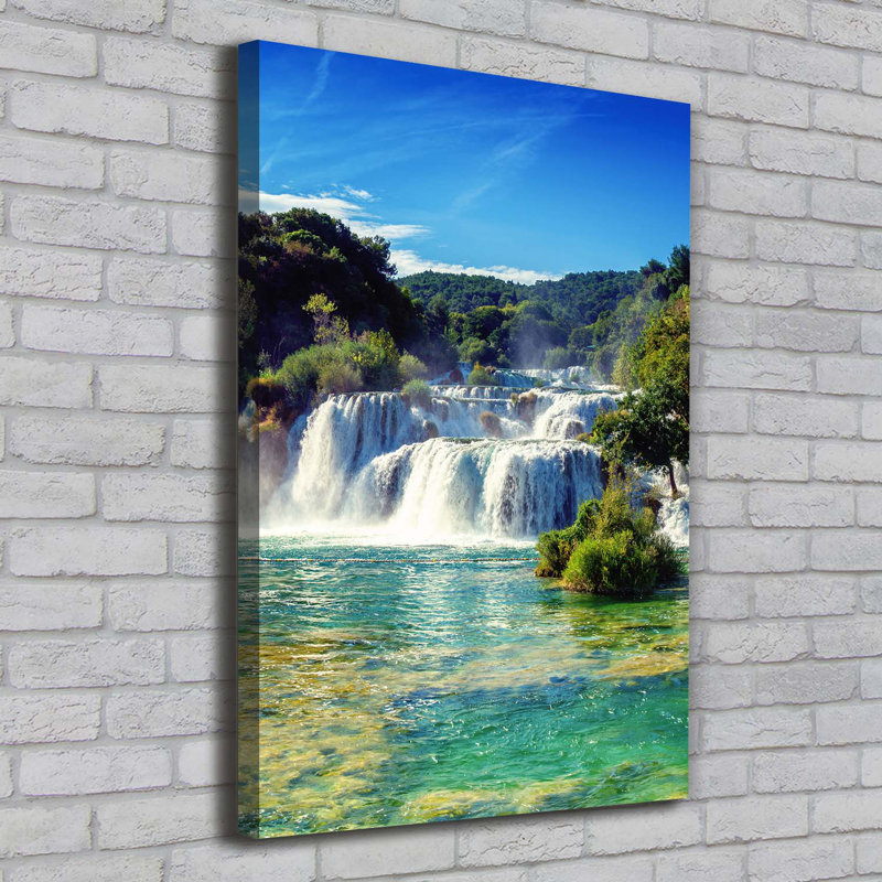Waterfall Krka - Wrapped Canvas Print