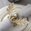 Metal Gold Olive Napkin Ring