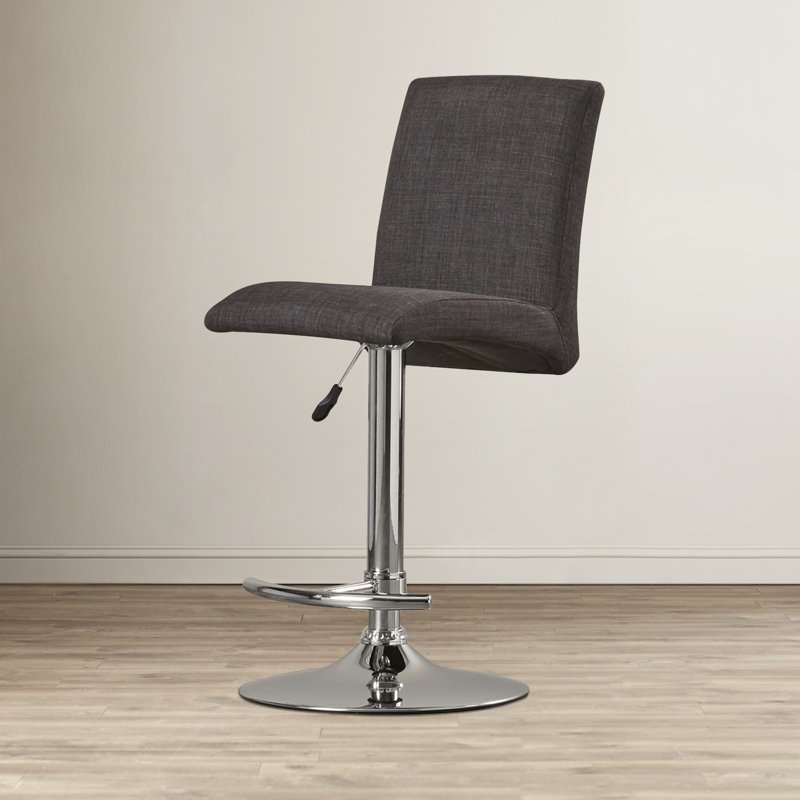 Swivel Upholstered Adjustable Height Counter Stool