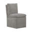 Chaise rembourrée Faouzi avec roulettes-1135584818