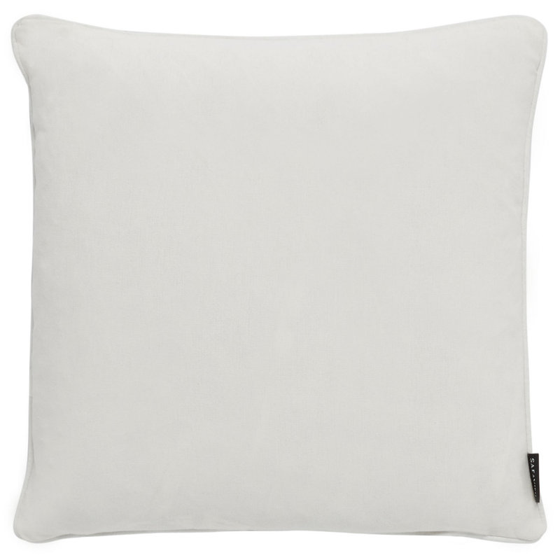 Housse et insert de coussin carré géométrique, 20 po x 20 po, Beige / marine