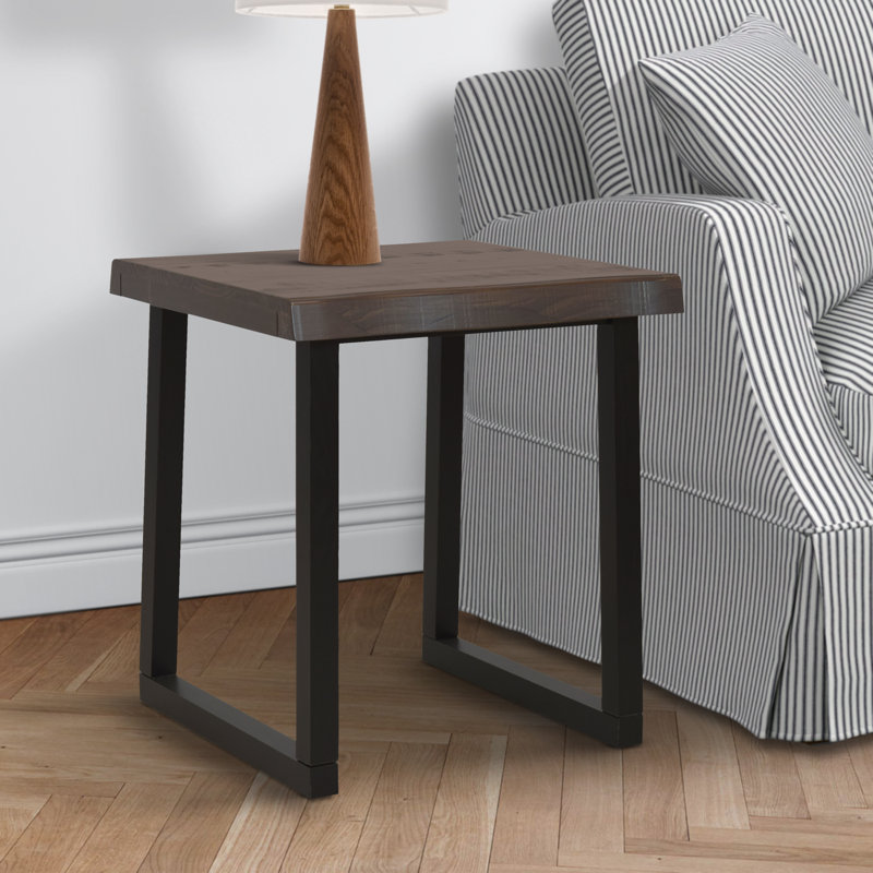 Sehnaz Solid Wood End Table