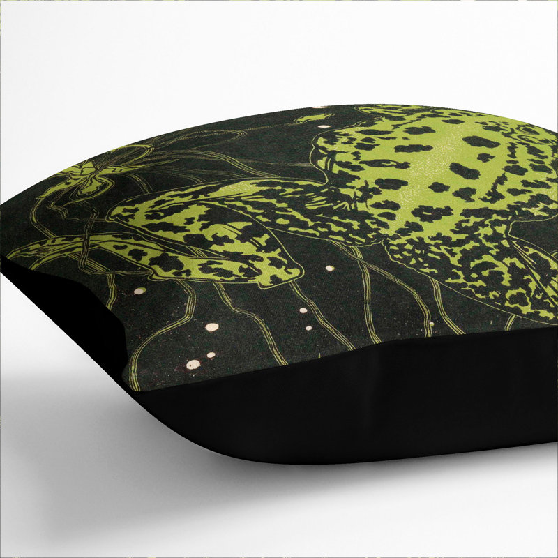 Square Cushion, 40cm H x 40cm W x 15cm D, Black