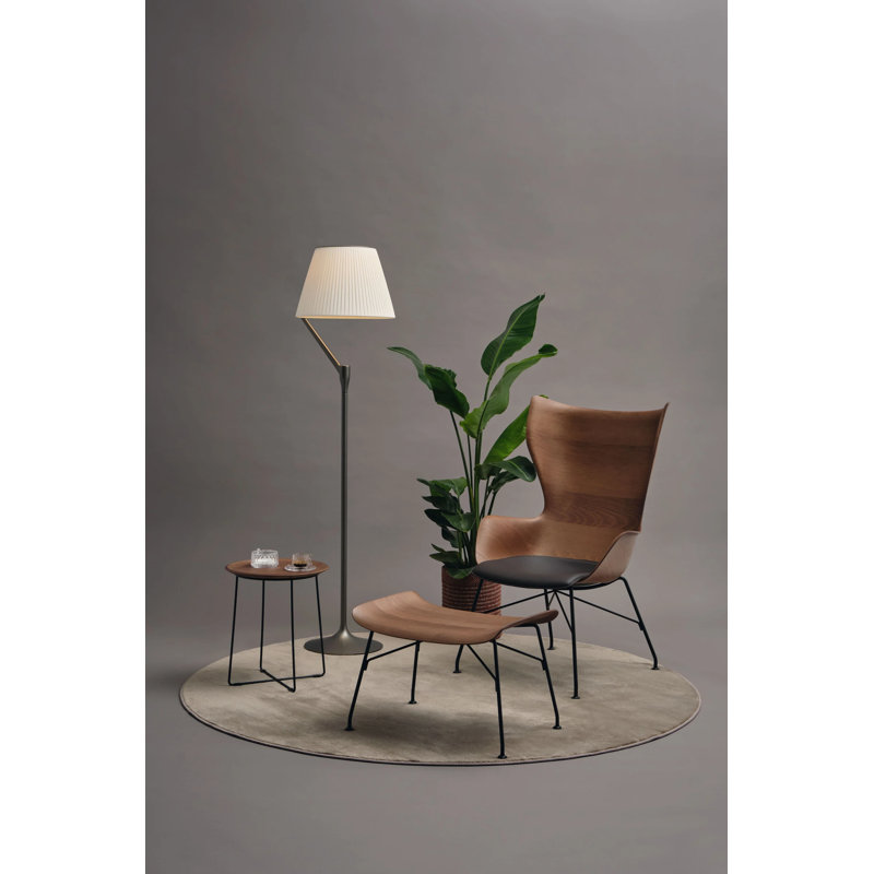 Al Solid Wood End Table, Dark Wood, Black