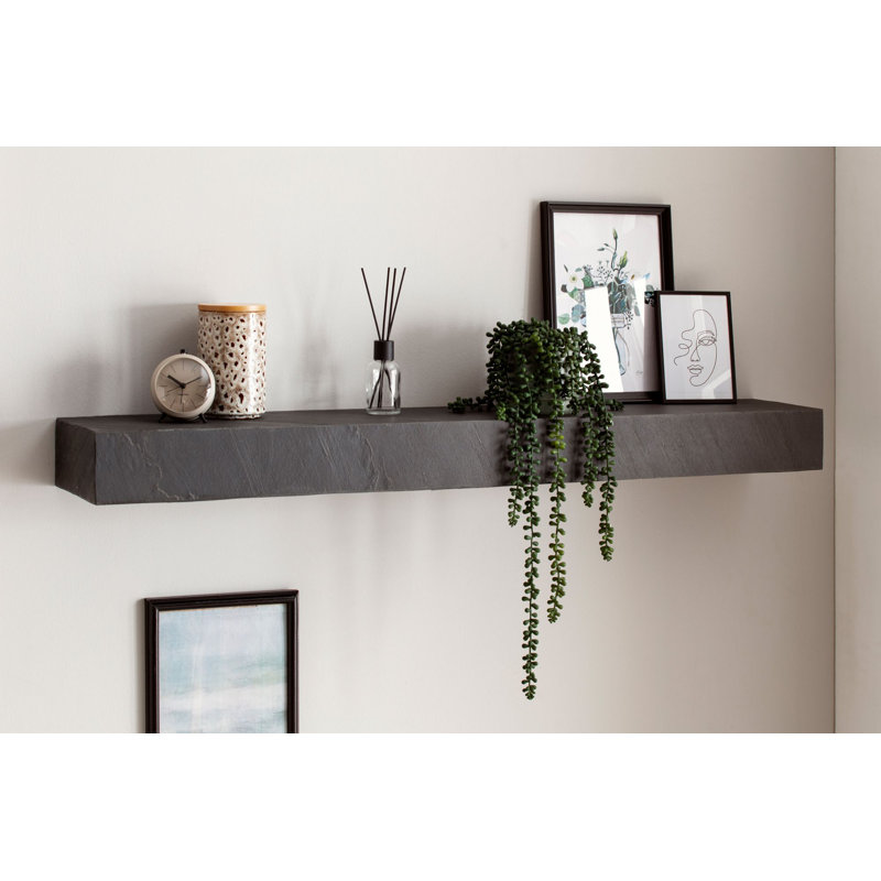 Nashiya Mango Solid Wood Floating Shelf, 10cm H x 120cm W x 20cm D
