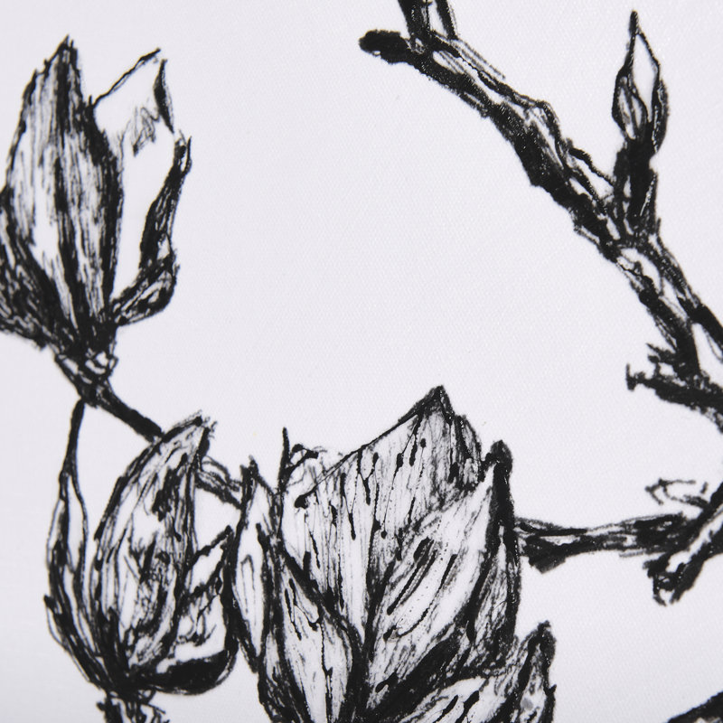 Toile texturée embellie à la main Magnolia II a, H 30 po x l 40 po x P 1,5 po