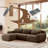 Comfortable Modular Sofas, Plush Chocolate Design For Living Room