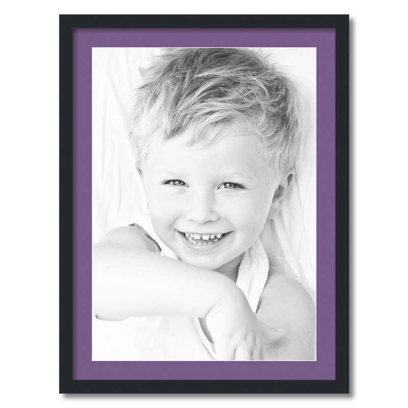 Wood Picture Frame with Mat, Grape