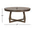 Table basse Tanner avec base entrecroisée