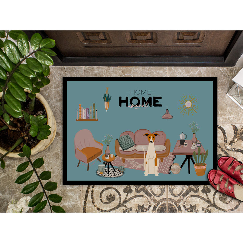 Guerline Non-Slip Outdoor Doormat, Whippet