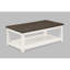 Table basse ultra-moderne rectangulaire, blanc brun, pour le salon et table blanche avec, forte