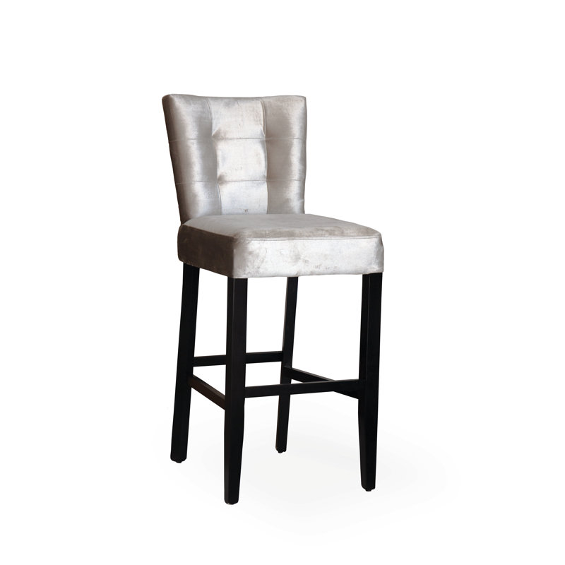 Tabouret de bar 30 po Crisler, Blanc, Noir