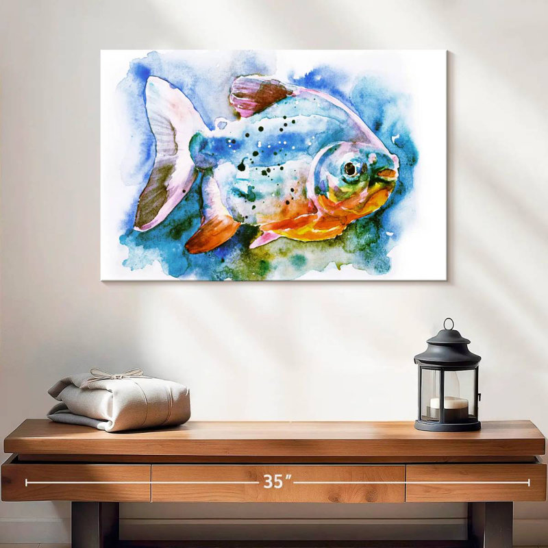 Piranha Fish, 16" H x 24" W
