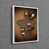 White Floater Framed