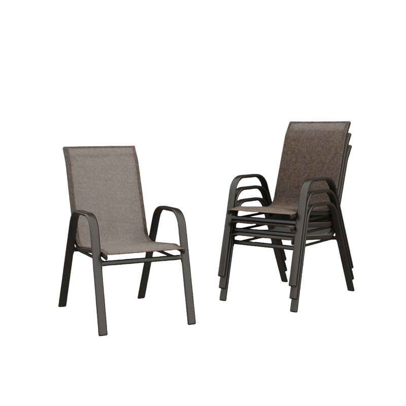 Armchair in Black, Brown, 4